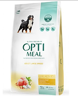 Сухой корм Optimeal для взрослых собак больших пород с курицей 12 кг