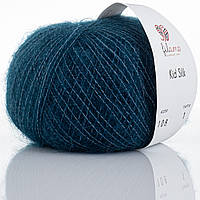 Filamo KID SILK 25 (ФІЛАМО КІД СІЛК 25) № 108 петроль (Пряжа мохер з шовком, нитки для в'язання)