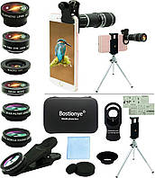 Bostionye комплект объективов для камеры мобильного телефона, универсальный телеобъектив 11 в 1