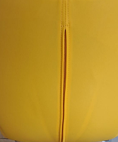 Стілець Torino Modern Base жовтий 1006 шкірозамінник на хромованій хрестовині на стопках, фото 5