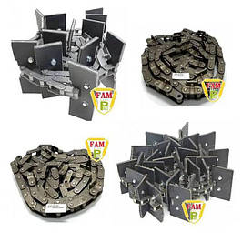 Ланцюги похилої камери та елеватори в зборі John Deere