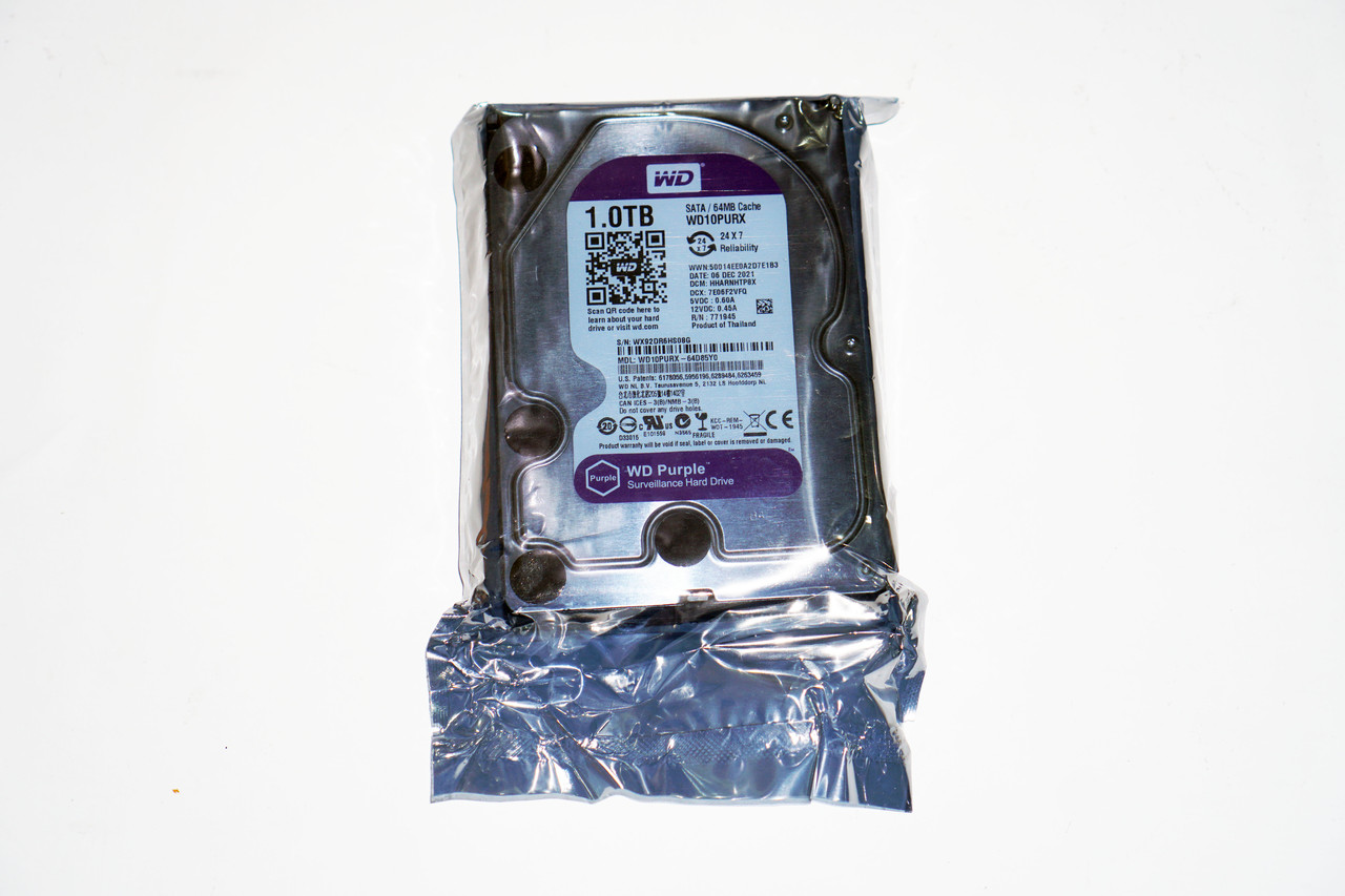 Жесткий диск внутренний универсальный для ПК Western Digital Purple 1TB 64MB 5400rpm WD10PURX 3.5 SATA - фото 5 - id-p2139916912