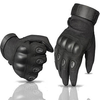 Тактичні рукавички з закритими пальцями (М-2XL), Чорні / Закриті рукавички / Чоловічі рукавички військові, розмір L