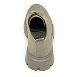 Жіночі замшеві лофери на шнурках бежевого кольору Zlett 2771z лате розмір 36, фото 6