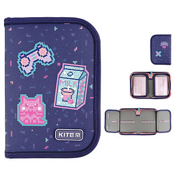 Пенал-книжка без наповнення Kite NEW Pixel Love 20x14x4 (K24-622-5)