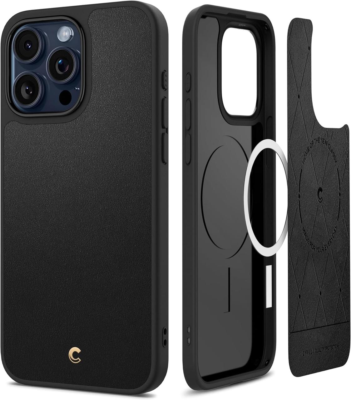 Чохол Spigen для iPhone 15 Pro Max - Cyrill Kajuk MagSafe, Black (ACS06632)