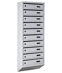 Ящик поштовий багатосекційний ЯП10А (сірий)