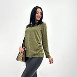 📌 Жіноча кофта повсякденна з ґудзиками, ангора софт, весна/осінь | Стильний джемпер м'який | Норма та батал, фото 8