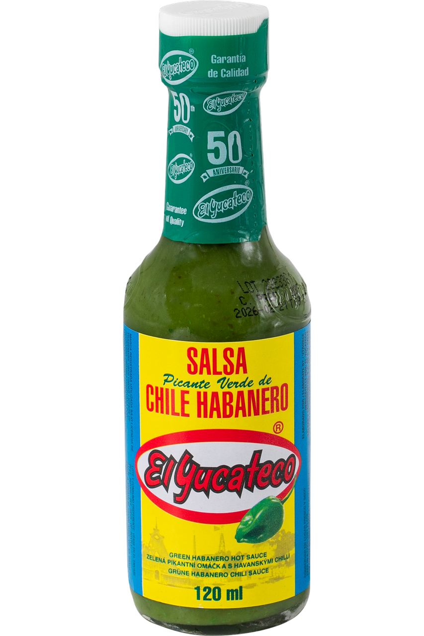 Сальса пікантна з зелених хабанеро EL YUCATECO 120 мл
