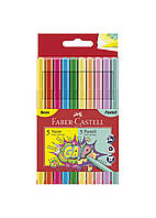 Фломастеры 10 цв. FABER CASTELL Grip Neon + Pastel трехгранные (155312)