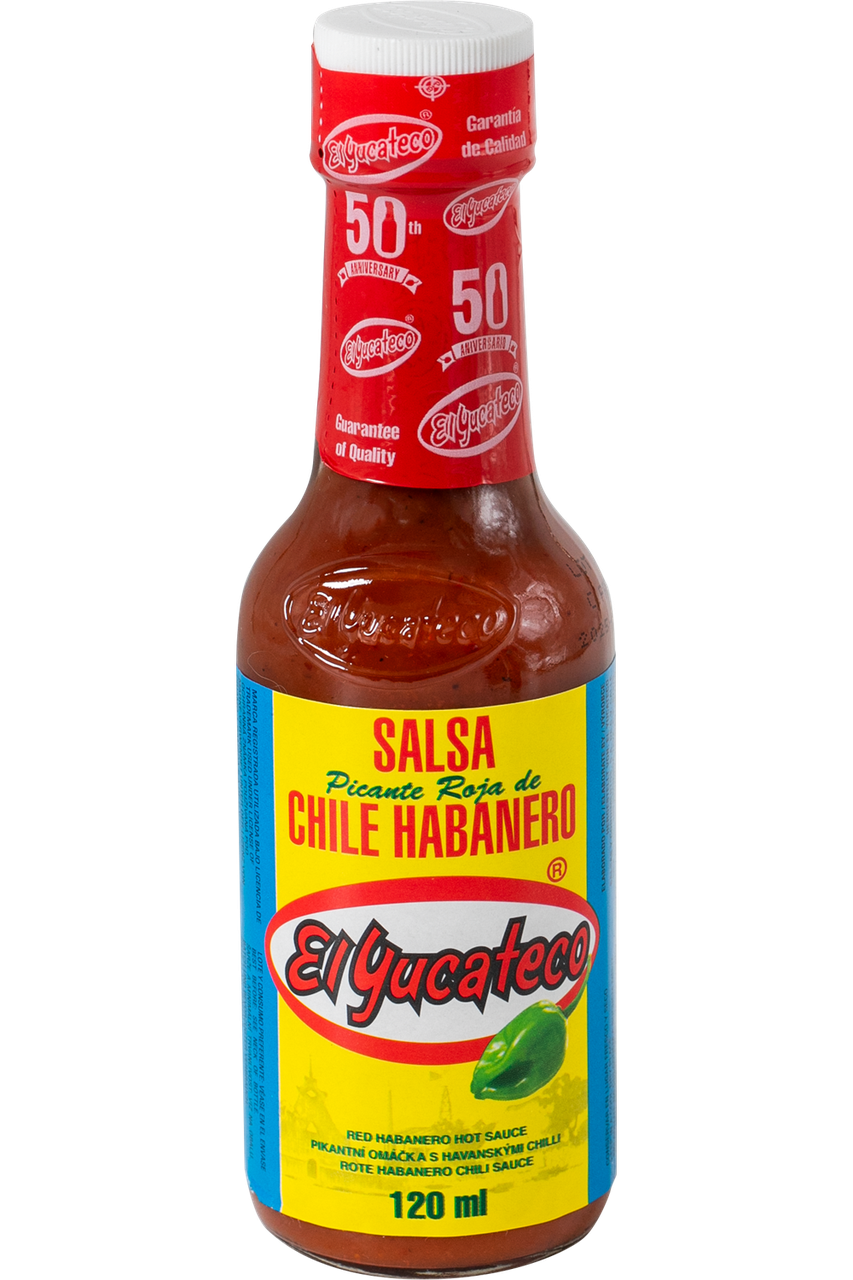 Сальса пікантна з червоних хабанеро EL YUCATECO 120 мл
