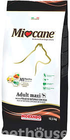 Miocanne Maxi корм для собак великих порід КУРИЦЯ І РІС, 12,5 кг