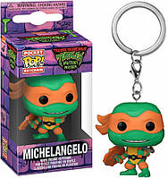 Брелок Funko TMNT Teenage Mutant Ninja Turtles Michelangelo фанко Черепашки ніндзя Мікеланджело 4 см.