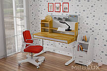 Дитячий письмовий стіл трансформер з полицями Mealux Timberdesk L, фото 4