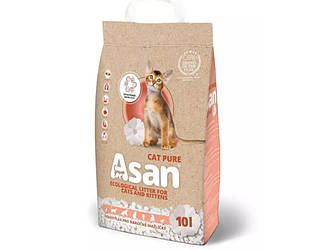Asan (Асан) Cat Pure - Еконаповнювач із целюлози для котів і гризунів, нейтралізатор запаху 10 л