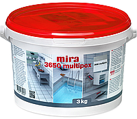 Затирка Mira 3650 Multipox эпоксидная цвет коричневый двухкомпонентная для швов плитки и камня фуга ведро 3 к