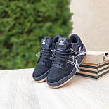 Жіночі кросівки Adidas Forum 84 Low Off White Thread кеди весна-осінь повсякденні замшеві. Живе фото, фото 4