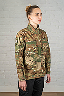 Китель мультикам рип стоп камуфляж тактический полевой женская куртка армейская multicam штурмовая милитари