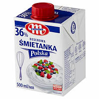 Вершки Smietanka Mlekovita 36% 500 мл