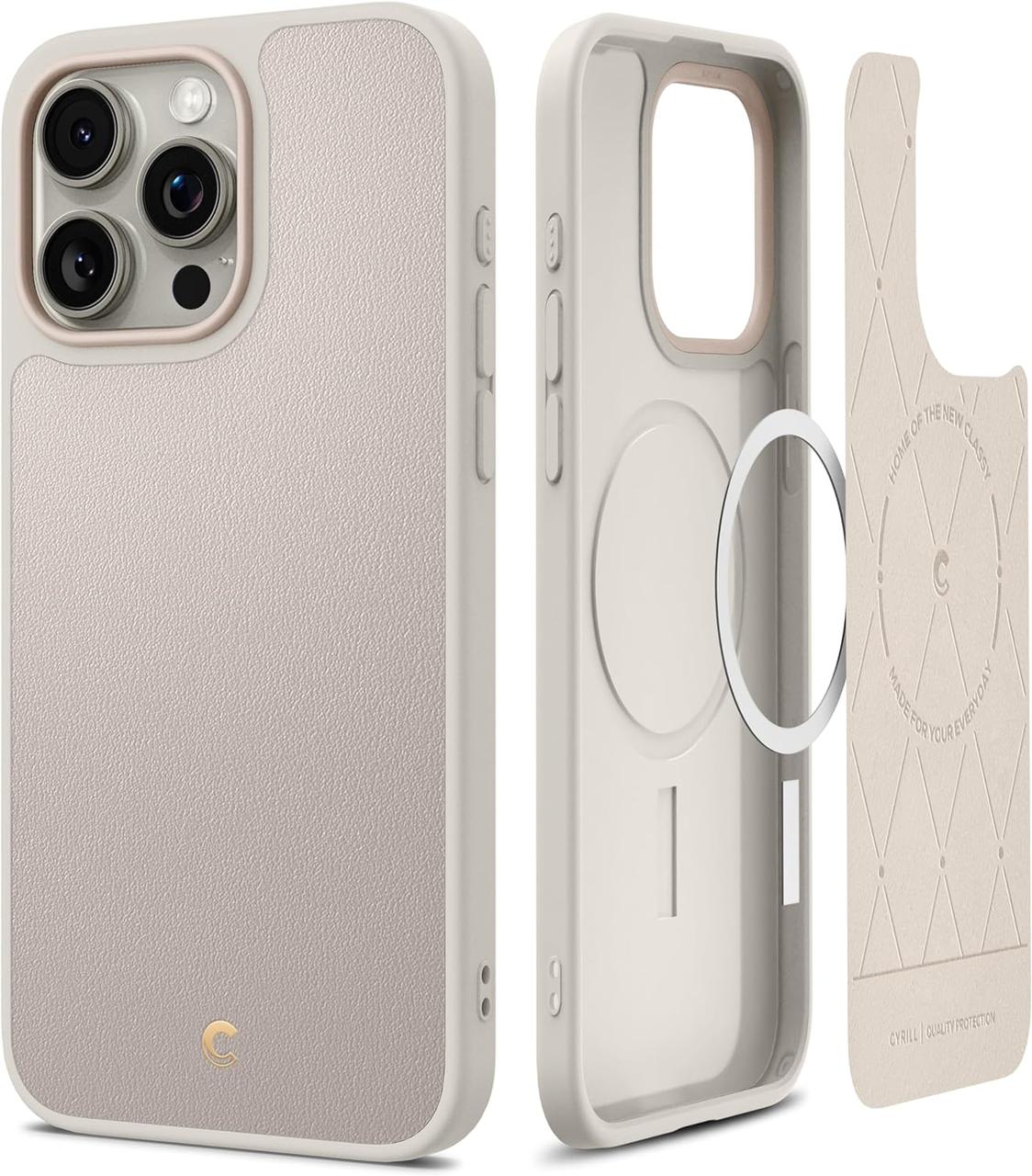 Чохол Spigen для iPhone 15 Pro Max - Cyrill Kajuk MagSafe, Cream (ACS06633)