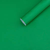 Самоклеюча плівка в рулоні Зелена Рулон однотонна 10 м ширина 45 см Зелений для меблів декор