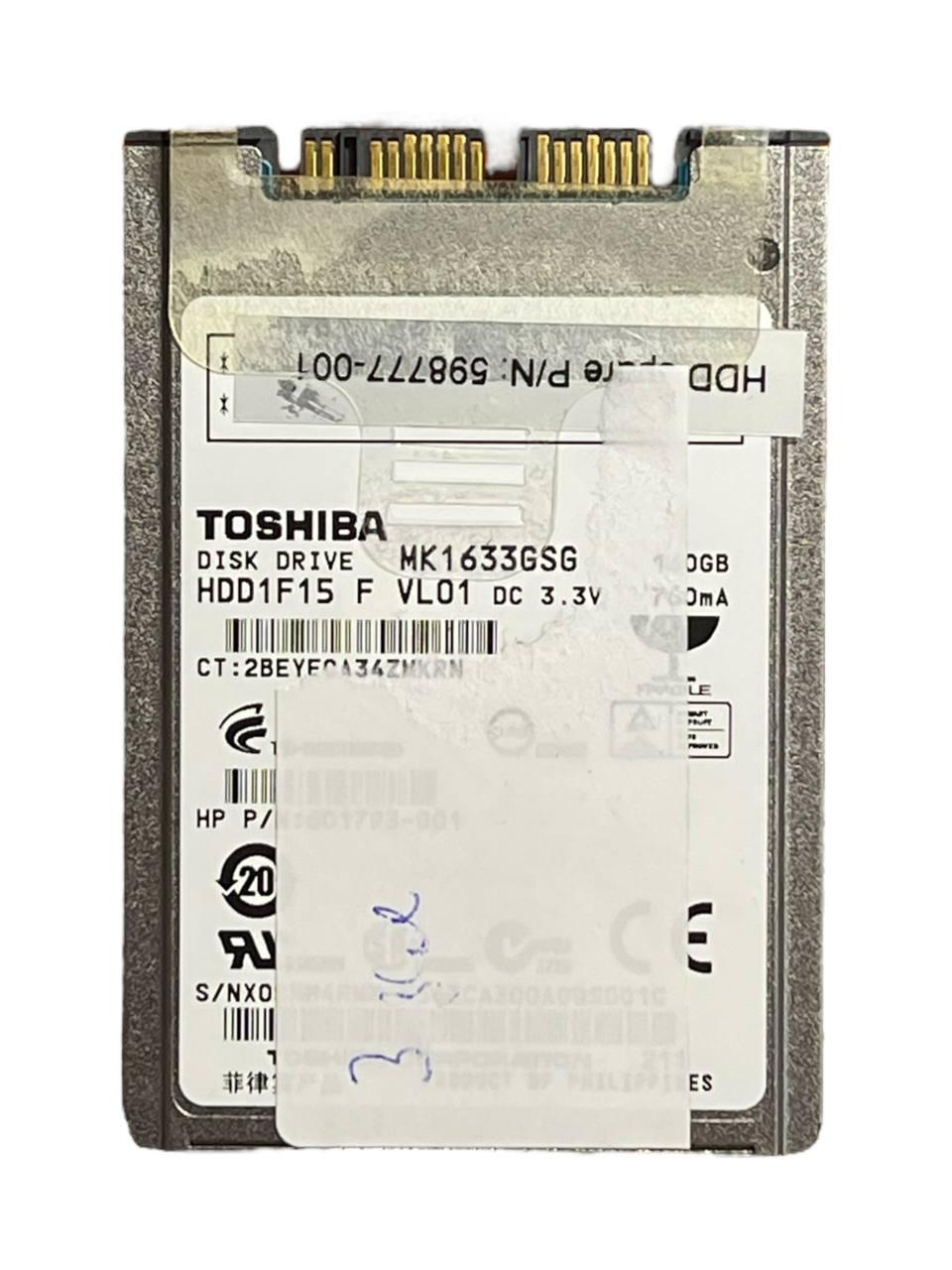 Жорсткий диск 1.8" micro-Sata 160GB | Toshiba MK1633GSG | SATA II