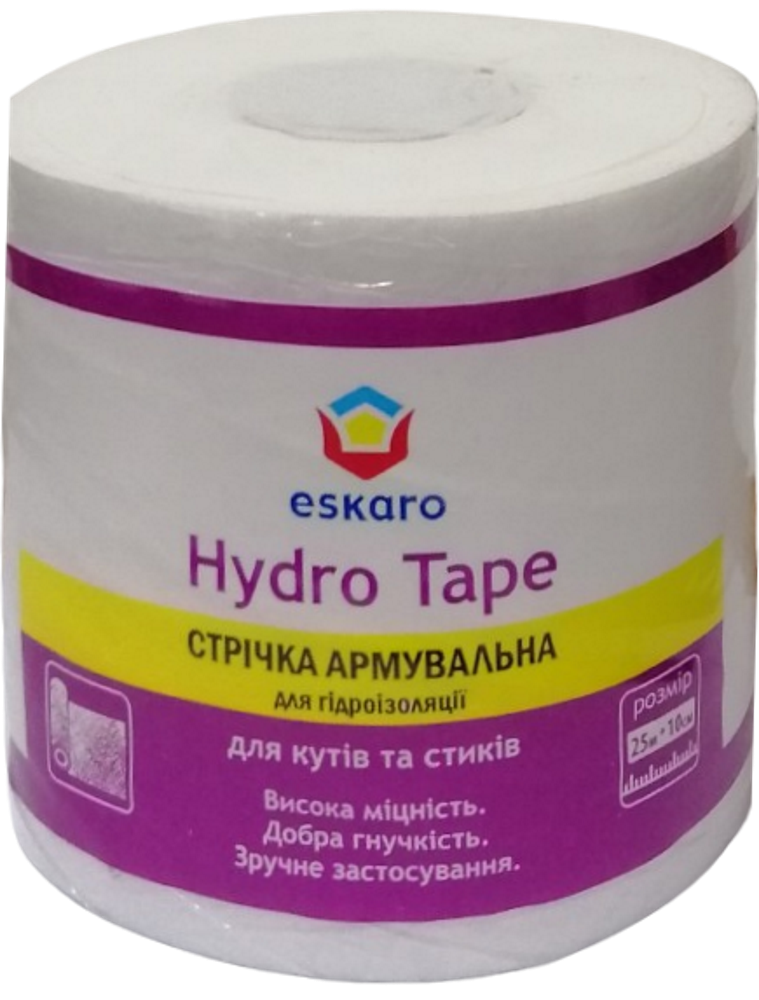 Стрічка для гідроізоляції армуюча Eskaro Hydro Tape, 10см на 25м