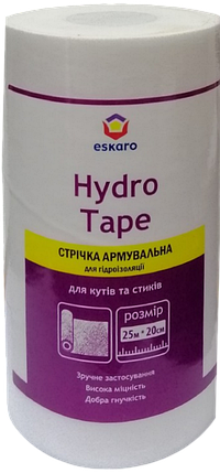 Стрічка для гідроізоляції армуюча Eskaro Hydro Tape, 20см на 25м, фото 2