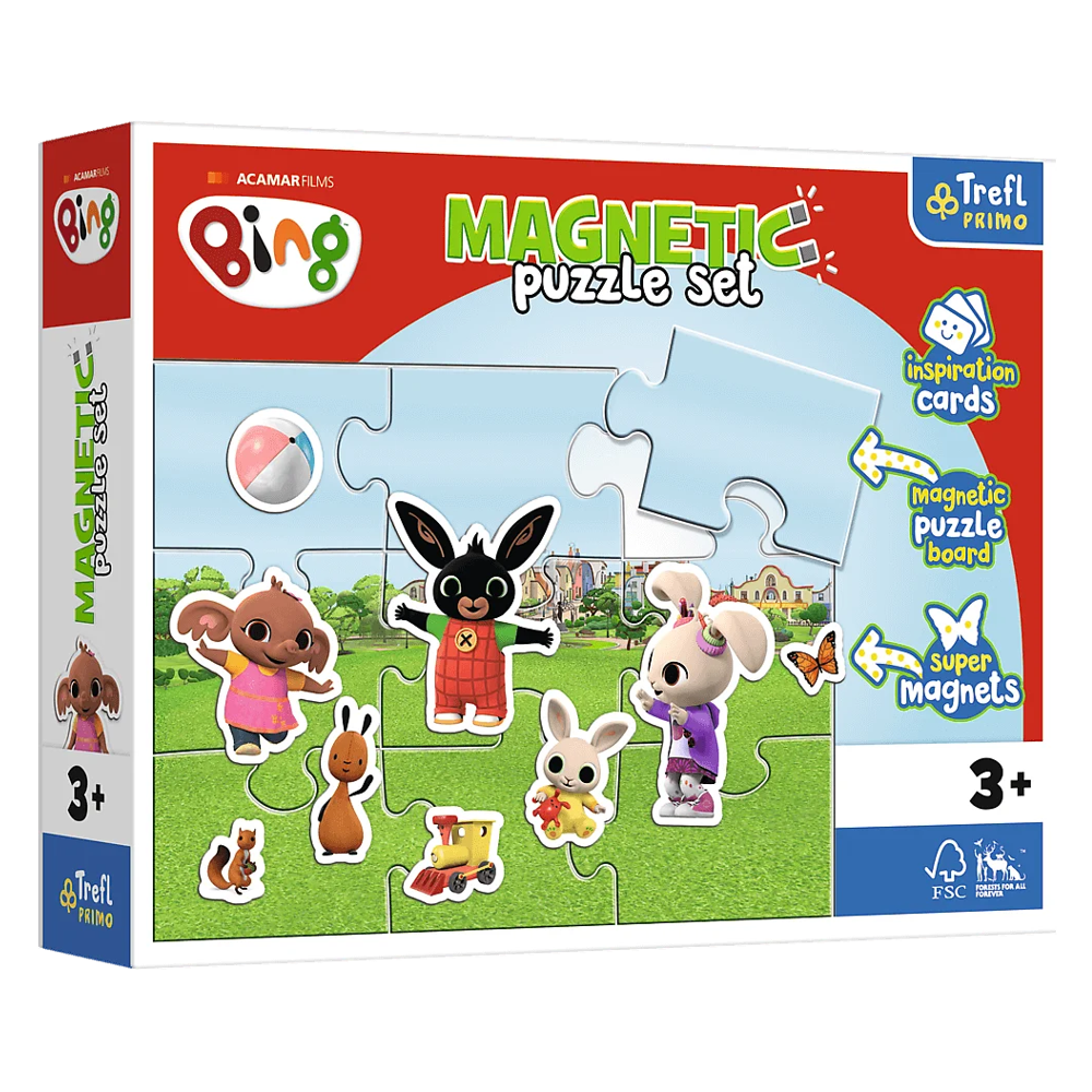 Магнітний пазл "Веселий світ. Друзі з дитинства", 9 елементів Trefl Primo (5900511931655), фото 1