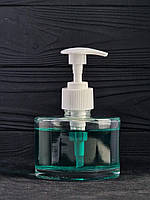 Стеклянный флакон Lima 200 мл с дозатором для жидкого мыла, шампуня, крема, лосьона стандарта 28/410