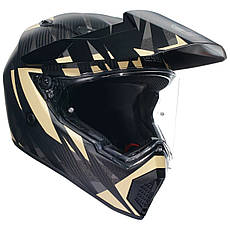 МОТОШОЛОМ ДУАЛСПОРТ AGV AX9 - STEPPA MATT CARBON/GREY/SAND