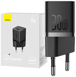 Мініатюрний і потужний зарядний пристрій BASEUS GaN5 Fast Charger 1C 30W (CCGN070401) Black