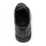 Кеди шкіряні чорні чоловічі на шнурівці Zlett весна-осінь 5316s розмір 39, фото 6