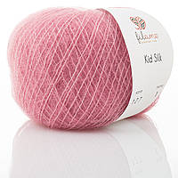 Filamo KID SILK 25 (ФИЛАМО КИД СИЛК 25) № 127 розовый (Пряжа мохер с шелком, нитки для вязания)