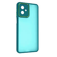 Чохол Fiji Lens для Motorola G14 бампер матовий з захистом блока камер Dark Green