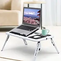 Портативный складной cтолик для ноутбука с вентилятором ColerPad E-Table LD09, подставка-столик с кулером