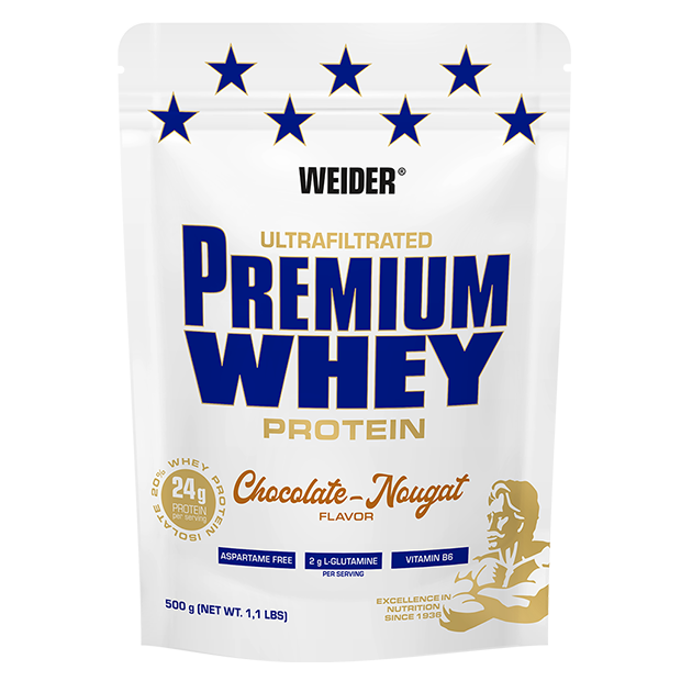 Протеїн Weider Premium Whey 500 g. Концентрат і ізолят протеїну. Смак Шоколад