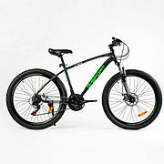 Велосипед спортивний 26 дюймів на зріст 155-175 см, Сірий, рама 17 дюймів, 21 швидкість, G-26235