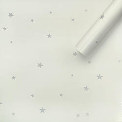 Плівка для декору меблів кухні Бежеві зірки Рулон 10 м ширина 45 см Бежевий ПВХ універсальна декоративна