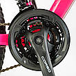 Велосипед спортивний для дівчинки зростом 125-150 см, колеса 24 дюйми, Рожевий, 21 швидкість, рама 11 дюймів, SL- 24589, фото 2