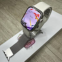 Watch Series 9 45mm Amoled украинское меню, Smart Watch s9 без рамочный экран 4Гб памяти