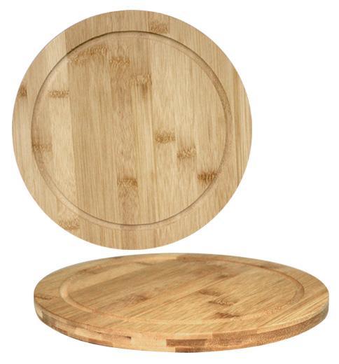 Дошка обробна "Bamboo" кругла Ø25 см, бамбукова