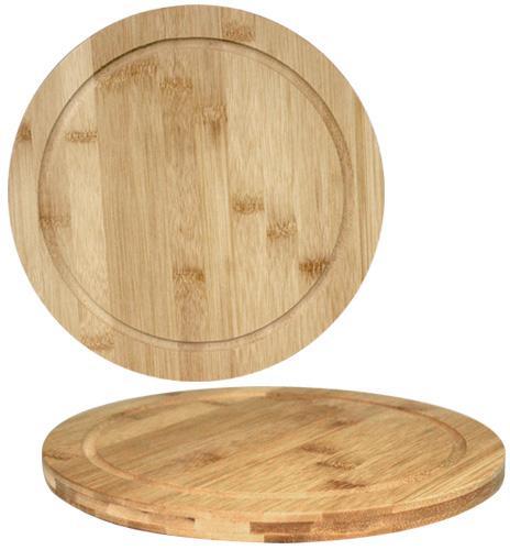 Дошка обробна "Bamboo" кругла Ø 30 см, бамбукова