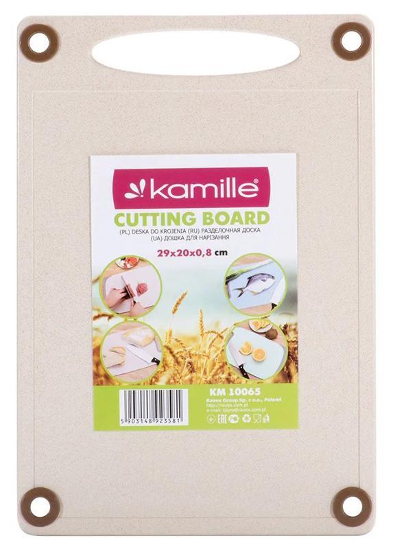 Дошка кухонна Kamille Natural Care 29х20 см із пшеничного волокна