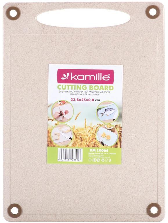 Дошка кухонна Kamille Natural Care 33.8х25см із пшеничного волокна