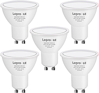 Світлодіодні лампи Lepro GU10, холодний білий, 5000 К, енергозберігаючі лампи потужністю 4 Вт, 345 лм