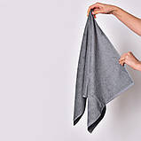 Рушник махровий 70х140 см Ідеал пл 450 грм/м2 графіт, фото 6