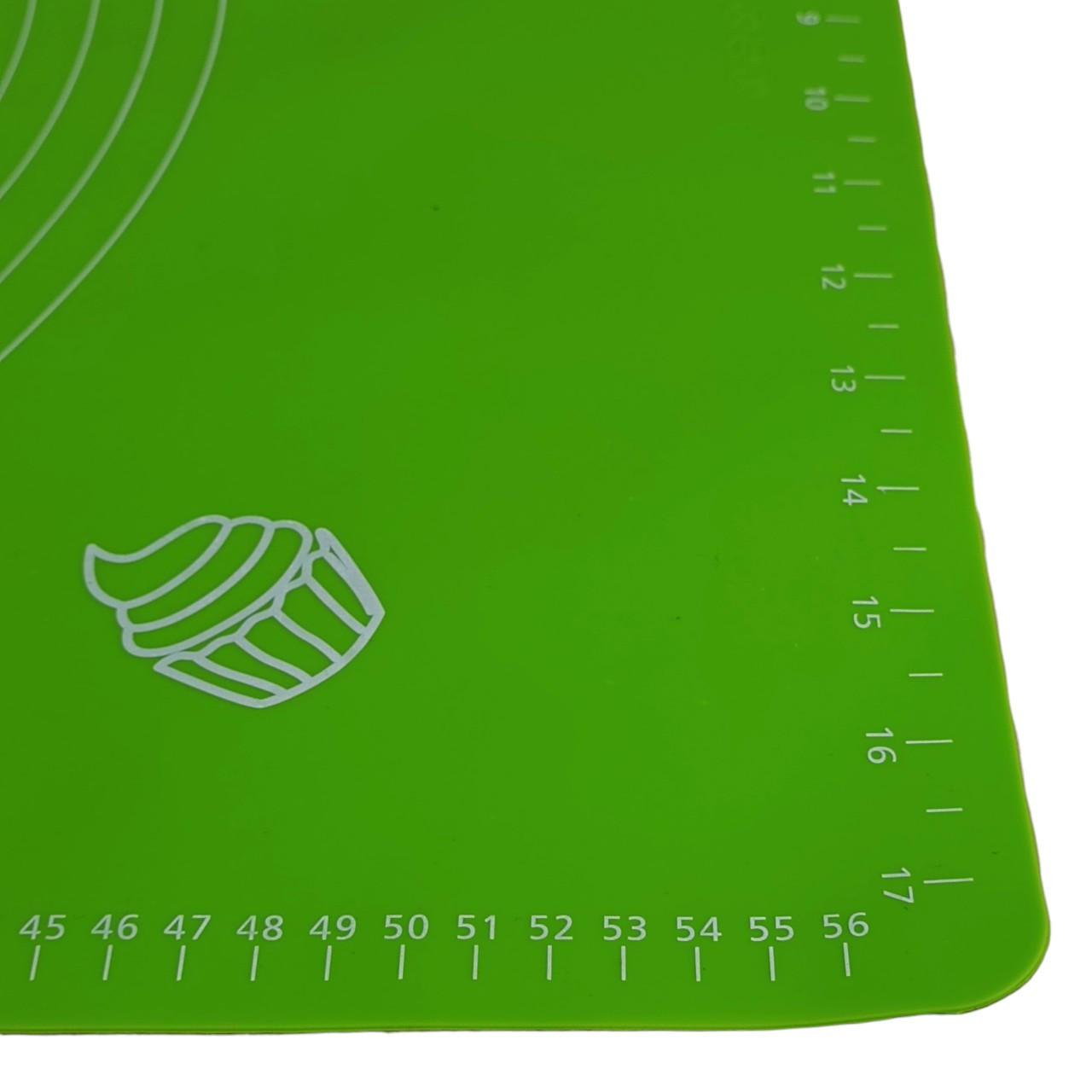 Коврик для раскатки теста силиконовый 45 х 65 см зеленый - фото 2 - id-p2139996317