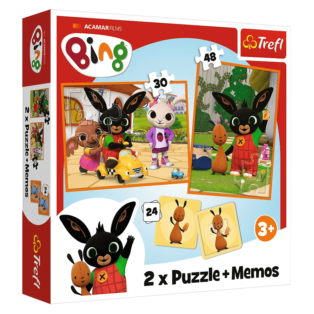 Пазл 2 в 1 + мемос "Розваги з друзями. Друзі з дитинства", 30-48 елементів Trefl (5900511933321)