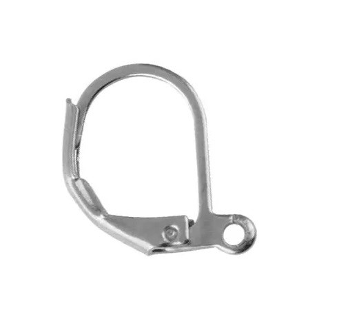 Основа для сережок Finding Швенза з застібкою Сталистий 16 мм x 10 мм Ціна за 1 штуку